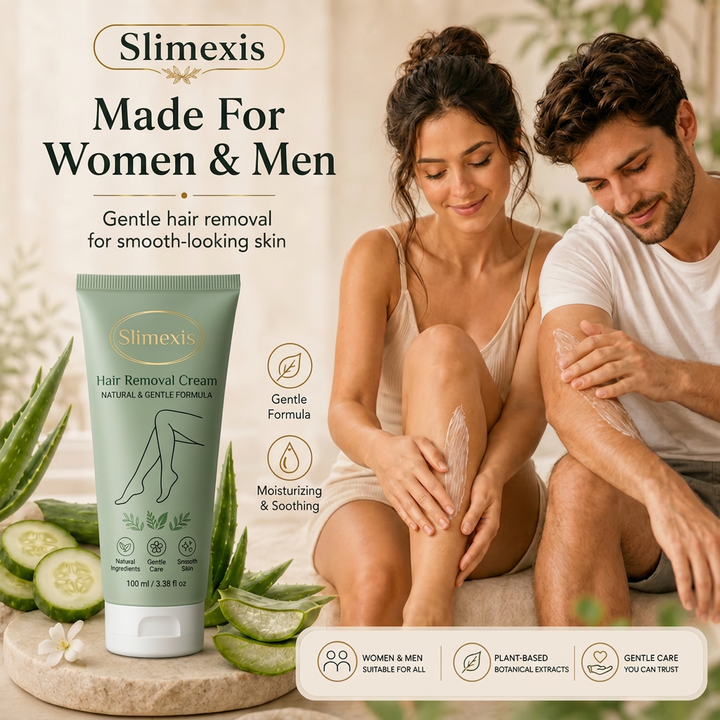 Natural Gentle Hair Removal Cream | For Women & Men, Sensitive Skin