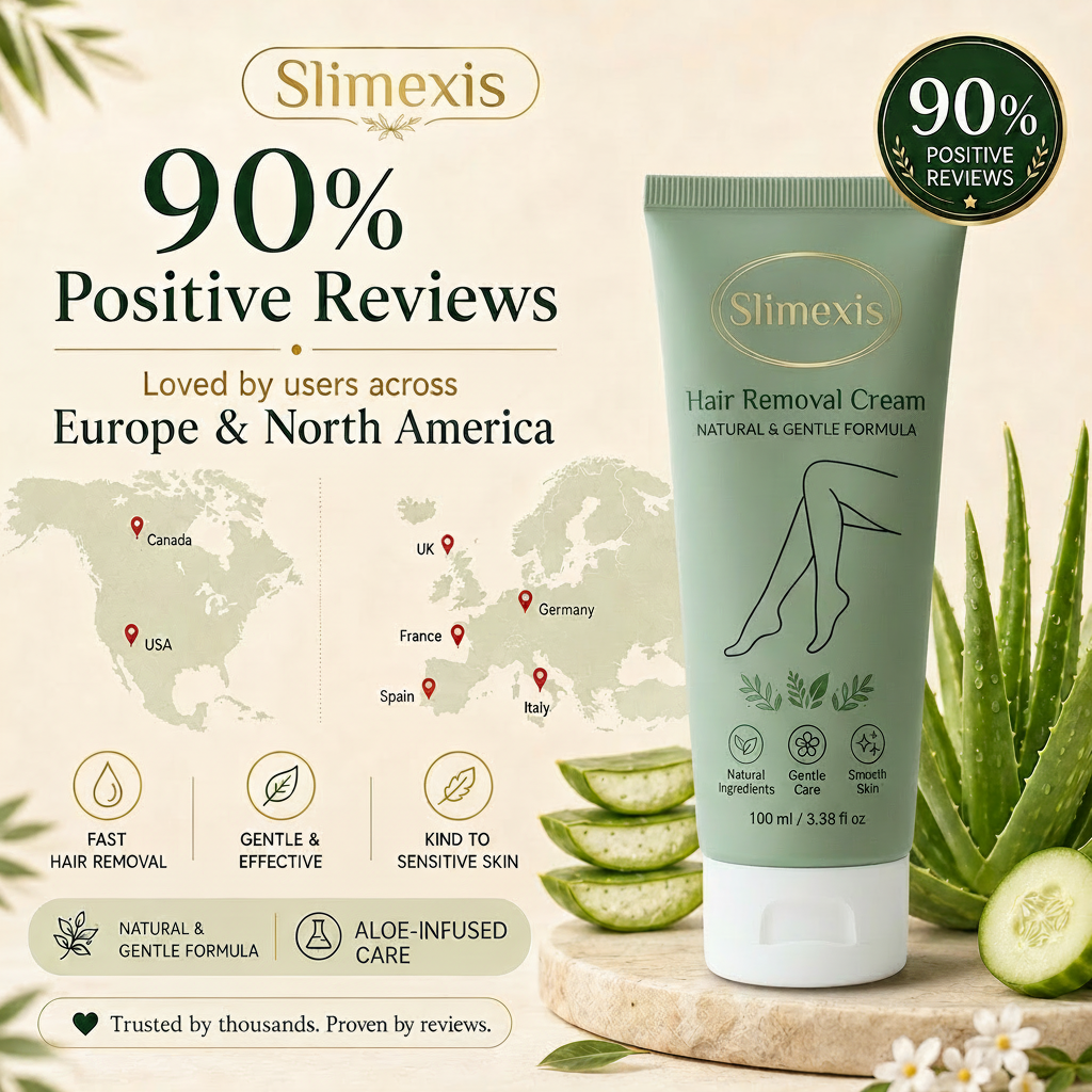 Natural Gentle Hair Removal Cream | For Women & Men, Sensitive Skin