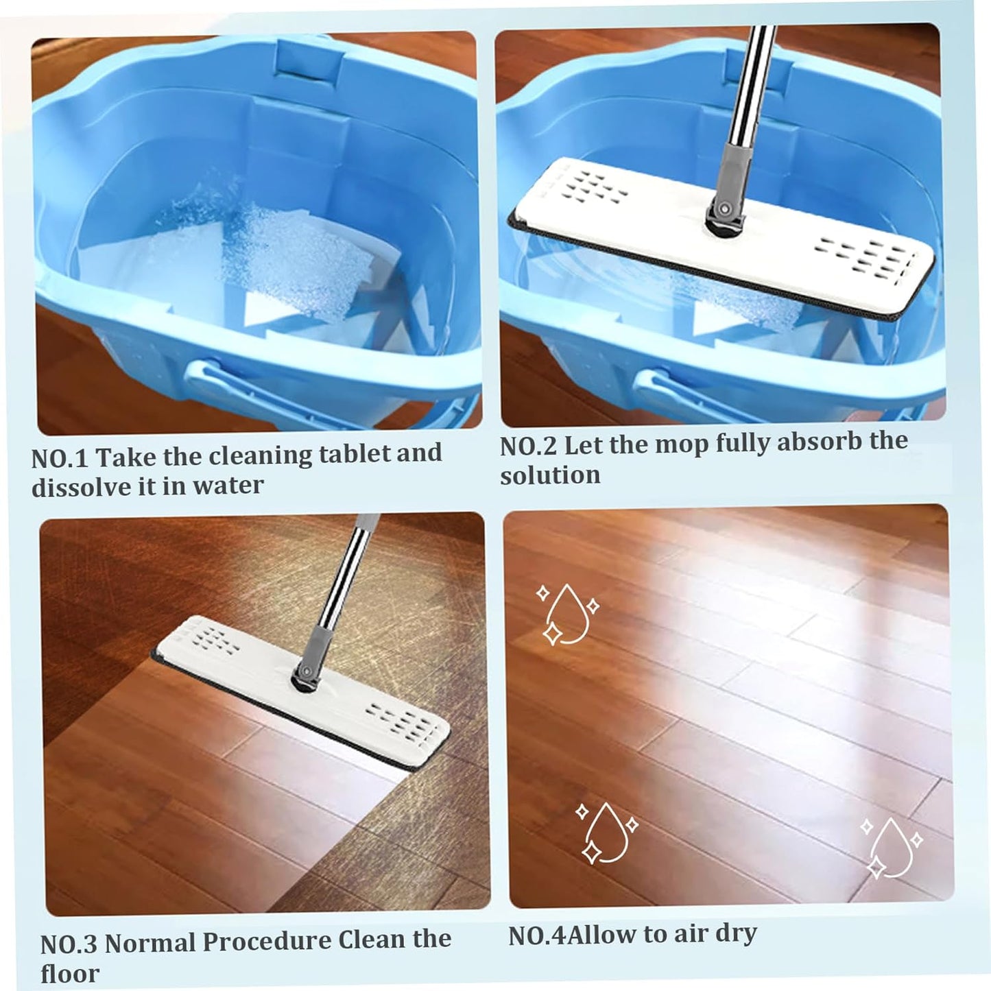 ♻️ Multi-Surface Antibacterial Cleaner for Hardwood, Tile & Laminate