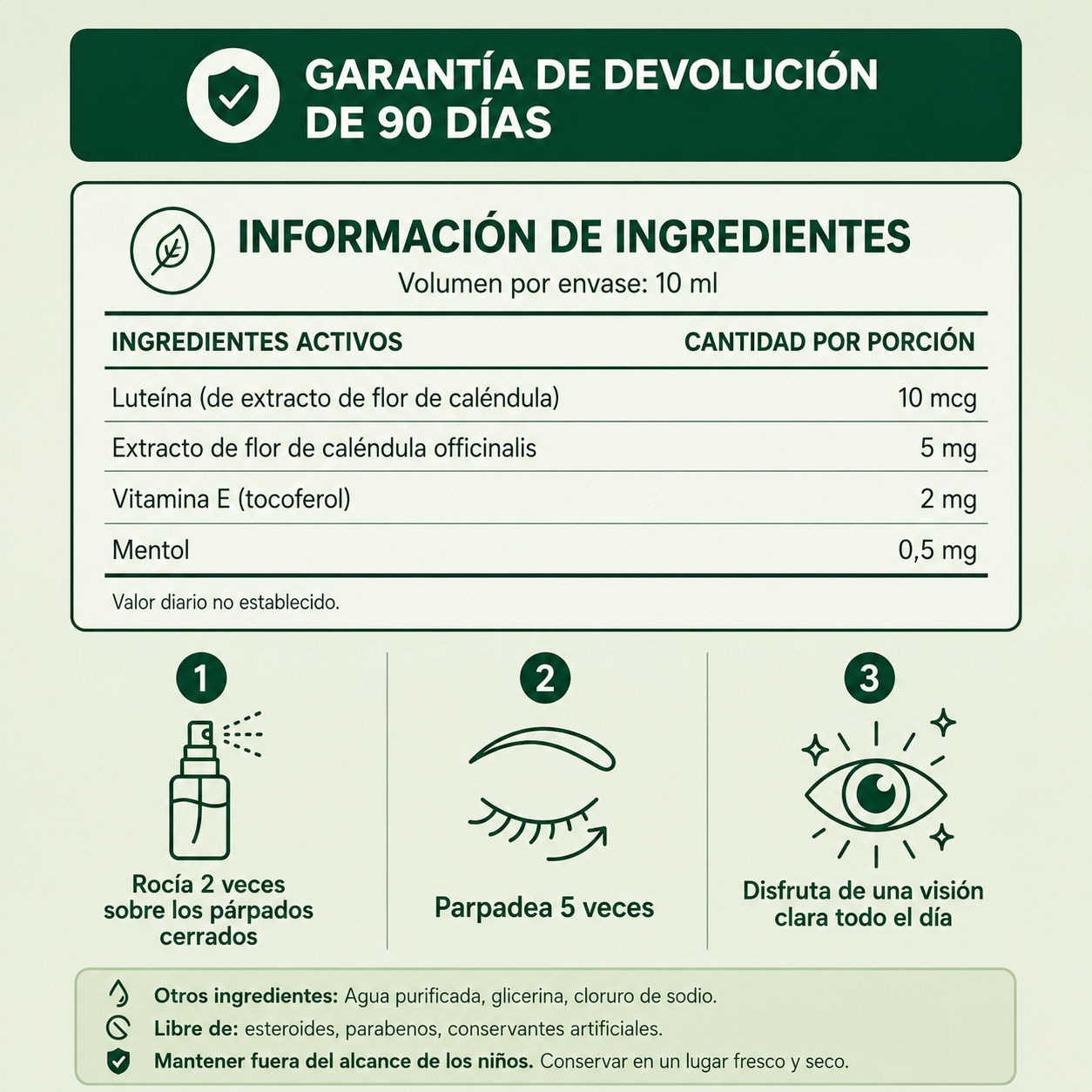 Juxek® | Spray Para el Cuidado de Tus Ojos