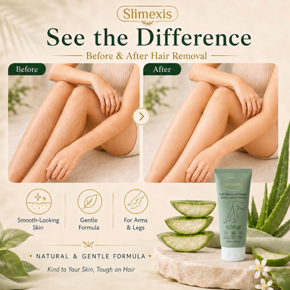 Natural Gentle Hair Removal Cream | For Women & Men, Sensitive Skin