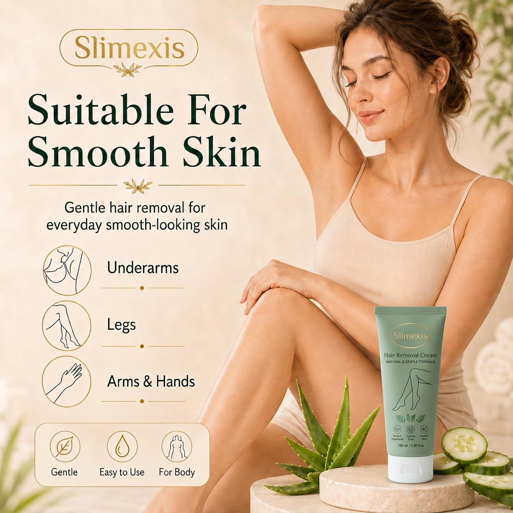 Natural Gentle Hair Removal Cream | For Women & Men, Sensitive Skin