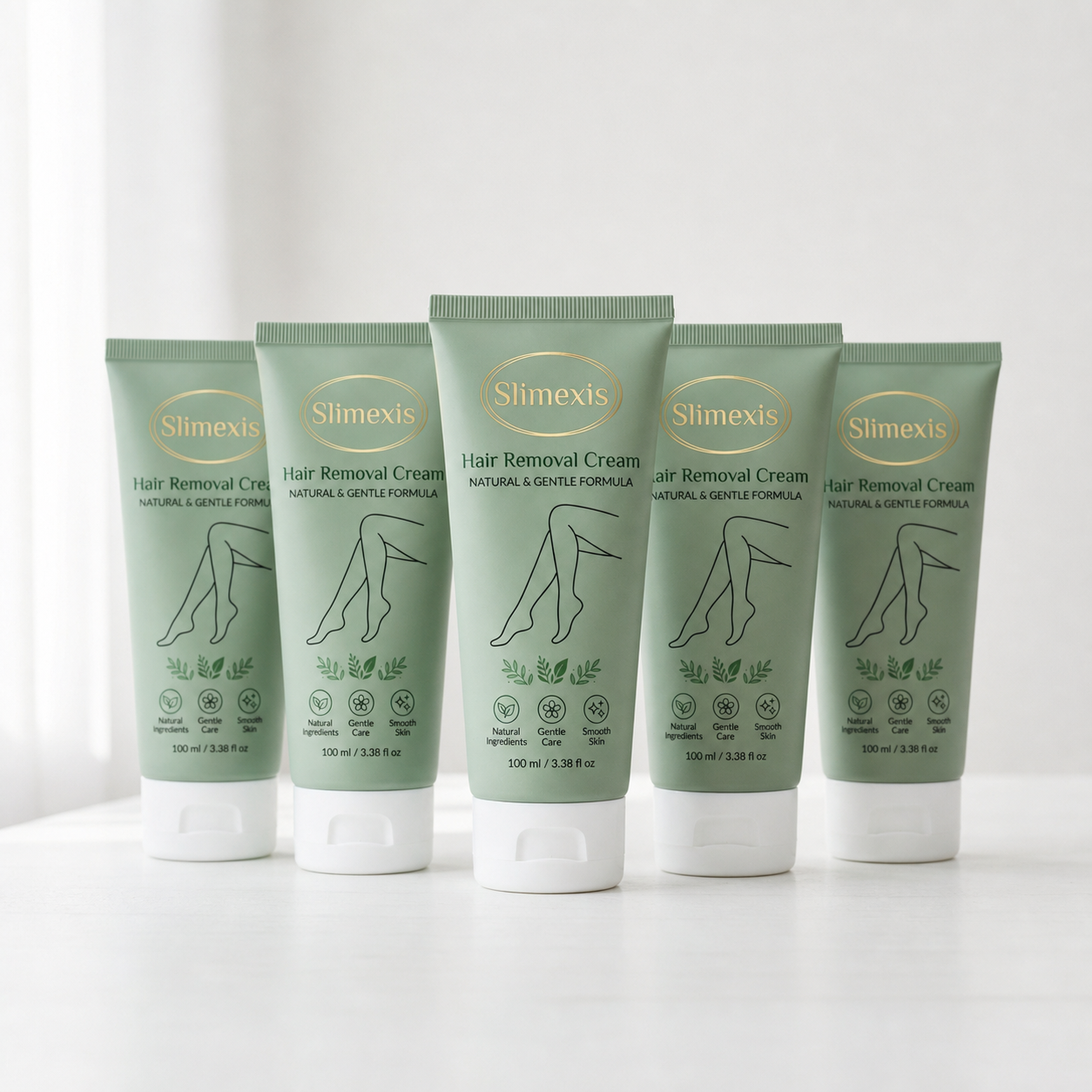 Natural Gentle Hair Removal Cream | For Women & Men, Sensitive Skin